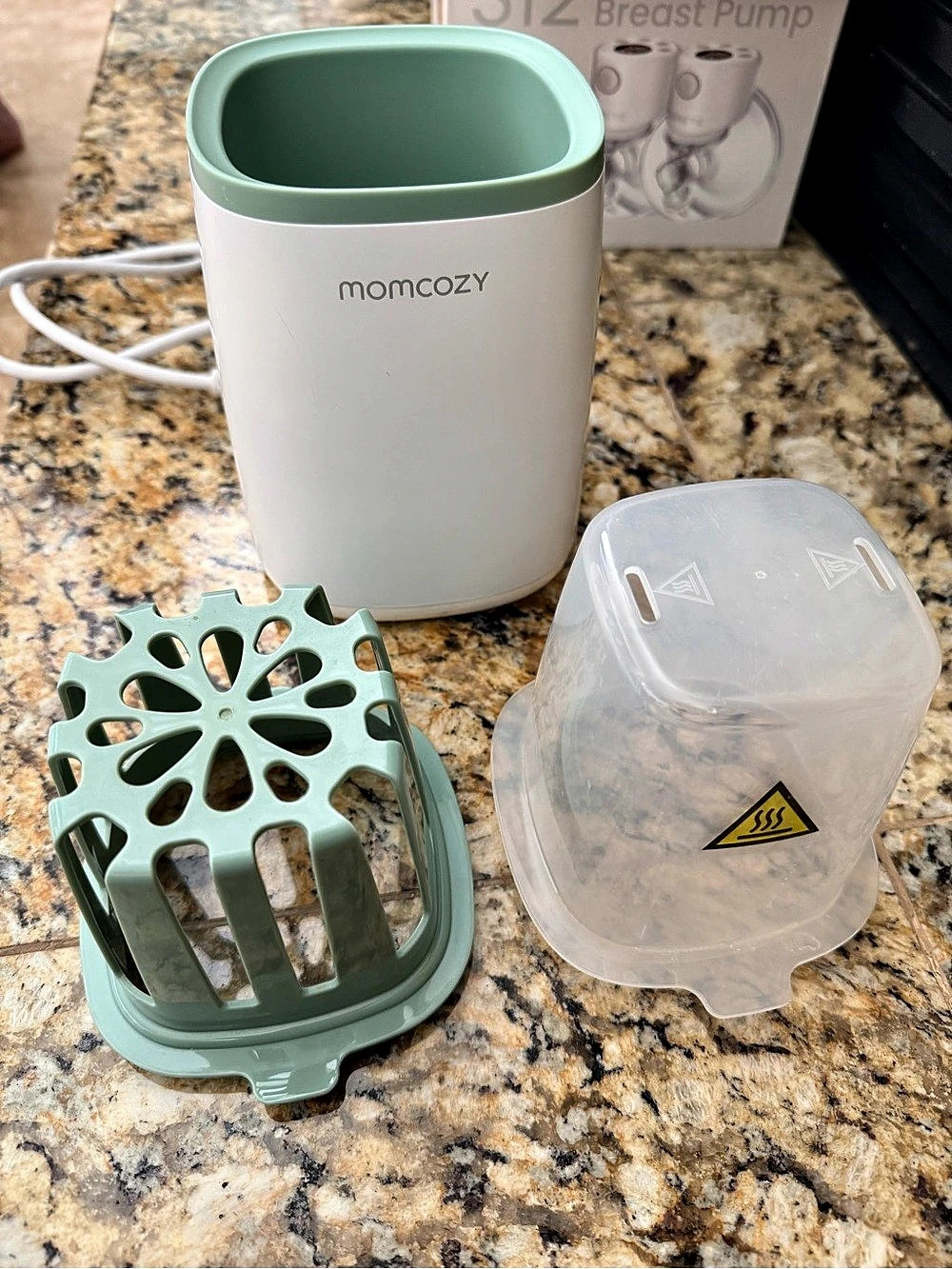 Momcozy Classic Bottle Warmer White & Green